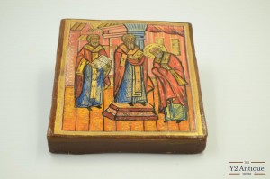 Ікона Поставленний в облик с Миколаєм Чудотворцем